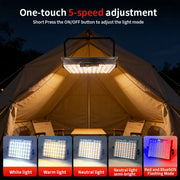 Portable Solar LED Flashlight USB Rechargeable Camping Light with Battery Indicator for Outdoor & Emergency Use