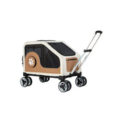 Portable Pet Trolley Case, Fashionable Detachable Dog Trolley Case, Foldable Pet Bag Cat Travel Carrier Bag