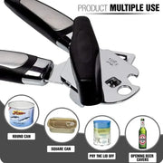 Premium Stainless Steel Professional Multi-Tool Can/Tin Cutter Bottle Opener with Ergonomic Grip Kitchen Gadget
