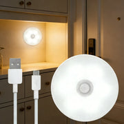Motion Sensor Light USB Rechargeable Night Light LED Lamp for Kitchen Bedroom Stairs Hallway Cabinet Closet Wardrobe Nightlight