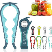 Universal 5-in-1 Jar & Bottle Opener Set for Weak Hands - Senior-Friendly Tool with Non-Slip Pad, Effortless for Arthritis Users