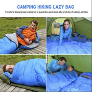 Camping Sleeping Bag Lightweight 4 Season Warm Envelope Backpacking Outdoor Mummy Cotton Winter Sleeping Bag