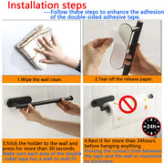 Kitchen Paper Towel Holder Adhesive Tissue Hanger Toilet Roll Paper Dispenser Cabinet Storage Napkin Rack Bathroom Accessories