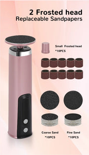 Foot Care Tool 2-in-1 Foot Hand Electric Care Tools Polish Smooth Toenails Electric Callus Remover Pedicure File Foot Scrubber