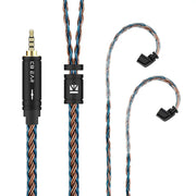 KBEAR ST16 Crystal 16 Cores Upgrade Cable 5N Single Copper Silver-plated 2PIN/MMCX/QDC Earbuds Connector For KS1 Star River Lark