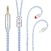 KBEAR ST16 Crystal 16 Cores Upgrade Cable 5N Single Copper Silver-plated 2PIN/MMCX/QDC Earbuds Connector For KS1 Star River Lark