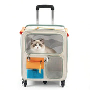 Cats Travel Bag Portable Out Pet Trolley Suitcase Universal Small Dogs Bag Cat Backpack Travel Walking And Camping