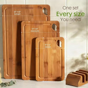 Bamboo charcoal color cutting board set with bracket Kitchen display Cutting Outdoor portable small cutting