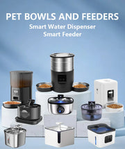 Automatic Dog Cat Feeder Personalized Meals Programmable Food Dispenser Cat Recognition Diet Tracking Multi-Pet Households