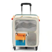 Cats Travel Bag Portable Out Pet Trolley Suitcase Universal Small Dogs Bag Cat Backpack Travel Walking And Camping