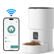 4L Tuya WiFi large capacity smart cat feeder, can set timed and quantitative feeding, suitable for cat and dog pet feeding bowls