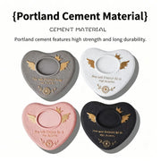 G22 Handmade Pet Memorial Tombstone with Photo Frame Heart Paw Print Portable Grave Marker for Dog Cat Outdoor memorials Gift