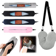 Fillable Travel Pillowcase Organizer Bag Carryable Travel Bag Airplane Cushion Travel Neck Pillow Self-filling Travel