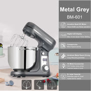 BioloMix Kitchen Food Stand Mixer, Blender, Quiet Motor, Cream Egg Whisk, Whip Dough Kneader, 6-Speed, 1200 W, 6 L, DC