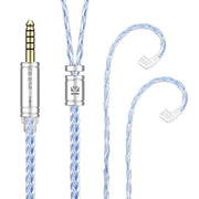 KBEAR ST16 Crystal 16 Cores Upgrade Cable 5N Single Copper Silver-plated 2PIN/MMCX/QDC Earbuds Connector For KS1 Star River Lark