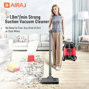 AIRAJ 5 Gallon Electric Vacuum Cleaner Set 120V 1200W High-power Dry Wet Blow Vacuum Cleaner Dusting Machine Household Cleaner