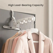 New Hotels Foldable Clothes Drying Rack Five-hole Multi-function Clothes Hook Angle Adjustable Clothes Hanger Travel