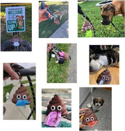 Funny Dog Poop Bag Holder for Leash Durable Dog Poop Bag Dispenser for Dog Waste Bags Includes 1 Roll 15 Bags