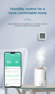 Zigbee 3.0 Temperature Humidity Sensor APP Remote Control Thermometer via Tuya Smart Life For Smart Home Work With Yandex Alexa