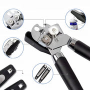 Premium Stainless Steel Professional Multi-Tool Can/Tin Cutter Bottle Opener with Ergonomic Grip Kitchen Gadget