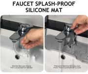 Silicone Mat Gourmet Faucet Kitchen Accessory Home Appliance Sponge Rack Kitchens Accessories Kitchen Sink Splash Guard for You