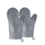 Silicone Oven Mitts 2PCS, Heat Resistant 500F Kitchen Mitts, 11.4