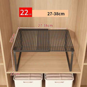 Stackable Telescopic Closet Shelf Retractable Expandable Wardrobe Divider Board  Adjustable Layered Partition Cabinet Organizer