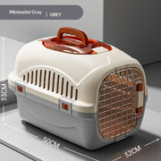 Wholesale High Quality Portable Handheld Carrier with Skylight for Outdoor Use PP Material Pet Carrier Travel