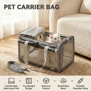 Airline-Approved Medium-Sized Soft-Sided Pet Carriers For Cats And Small Dogs - Durable, Breathable, Foldable Travel Bags With P