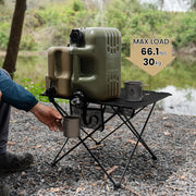 ONETIGRIS Foldable Camping Table, Lightweight Portable Table Sturdy & Quick Setup, Holds Up to 66 lbs, Perfect for Camping, Hiking, Backpacking, Picnic, Beach, Travel