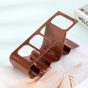 4 Compartment Remote Control Organizer Creative Desktop Storage Rack Plastic Holder Multi Purpose Desk Organizer