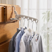 New Hotels Foldable Clothes Drying Rack Five-hole Multi-function Clothes Hook Angle Adjustable Clothes Hanger Travel