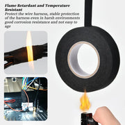 Insulated tape, heat-resistant wire harness protection, waterproof tape 9/15/50mm, automotive wire harness wiring sheath
