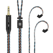 KBEAR ST16 Crystal 16 Cores Upgrade Cable 5N Single Copper Silver-plated 2PIN/MMCX/QDC Earbuds Connector For KS1 Star River Lark