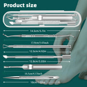 5pcs High-Quality Stainless Steel Tools for Nail And Foot Care, Portable Travel Case.This Complete Manicure And Pedicure Kit