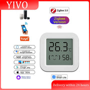 Zigbee 3.0 Temperature Humidity Sensor APP Remote Control Thermometer via Tuya Smart Life For Smart Home Work With Yandex Alexa