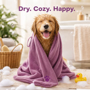 Microfiber Pet Absorbent Towels – Super Absorbent & Soft, No Deformation, Essential for Pet Bathing