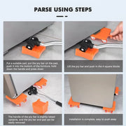 Heavy-Duty Furniture Moving Helper (New) - Lifter & Mover Set, Essential Tool for Transporting Washing Machines, Refrigerators &