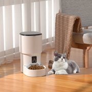 4L Tuya WiFi large capacity smart cat feeder, can set timed and quantitative feeding, suitable for cat and dog pet feeding bowls