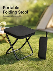 Portable Black Folding Camping Chair (Includes Storage Bag)-A Lightweight, Compact Travel Chair Featuring A Sturdy X-Frame