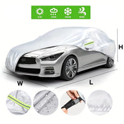 Car Cover Protection Outdoor Exterior Sun Snow UV Winter Summer SUV Sedan Auto Sunshade Dustproof Waterproof Black Silver