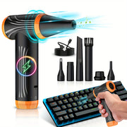 Wireless Air Duster 130000RPM Electric Air Blower Keyboard Cleaner Rechargeable Compressed Air Duster PC Cleaning Car Interior