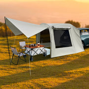 Car Camping Tent SUV Tailgate Awning 4-6 Person 210T Polyester Waterproof Sunproof with Storage Bag for Outdoor Travel