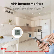 Zigbee 3.0 Temperature Humidity Sensor APP Remote Control Thermometer via Tuya Smart Life For Smart Home Work With Yandex Alexa