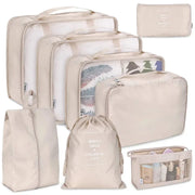 6/8Pcs Set Travel Bag Organizer Clothes Luggage Travel Organizer Blanket Shoes Organizers Bag Suitcase Pouch Packing Cubes