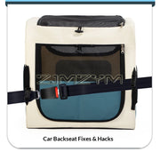 Portable Pet Trolley Case, Fashionable Detachable Dog Trolley Case, Foldable Pet Bag Cat Travel Carrier Bag