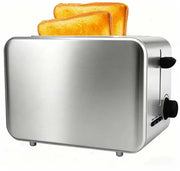 Stainless Steel Toaster – Household Appliance 2-slice Sandwich Toaster Rapid Heating; Portable Automatic Pop-up; Multi-function