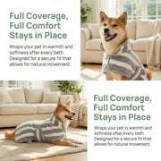 High Quality Water Absorption Dog Bathrobe Quick Drying Microfiber Bath Towels Thickened Stripe Pet Drying Coat Corgi