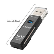 2 in 1 USB 3.0 Card Reader Micro TF sd card Reader usb adapter High Speed Cardreader TF Memory card For PC Laptop Accessories