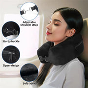 Fillable Travel Pillowcase Organizer Bag Carryable Travel Bag Airplane Cushion Travel Neck Pillow Self-filling Travel